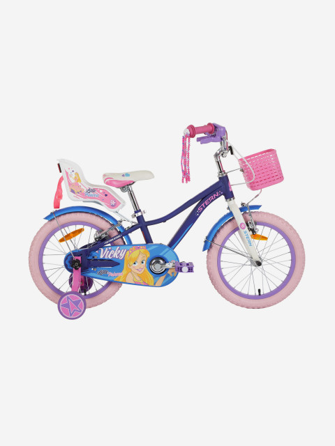 Велосипед для девочек Vicky 16", 2023 фиолетовый/розовый цвет — купить за 12599 руб. в интернет-магазине Stern