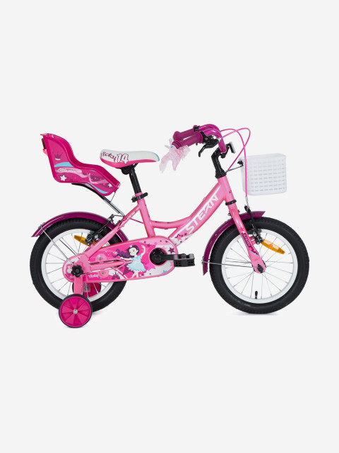 Велосипед для девочек Vicky 14", 2021 розовый цвет — купить за 8119 руб. в интернет-магазине Stern